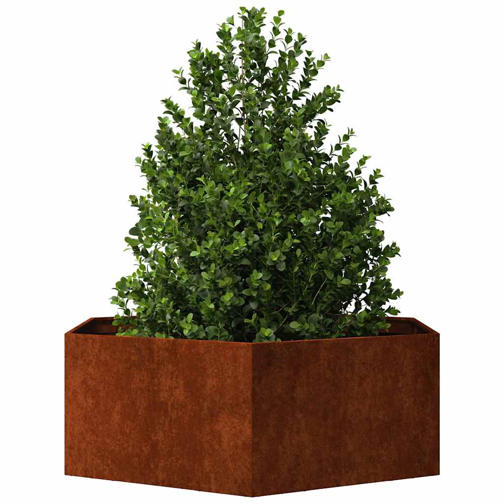 Corten Steel Planter 138x120cm Raised Garden Bed | HomeAndLiving