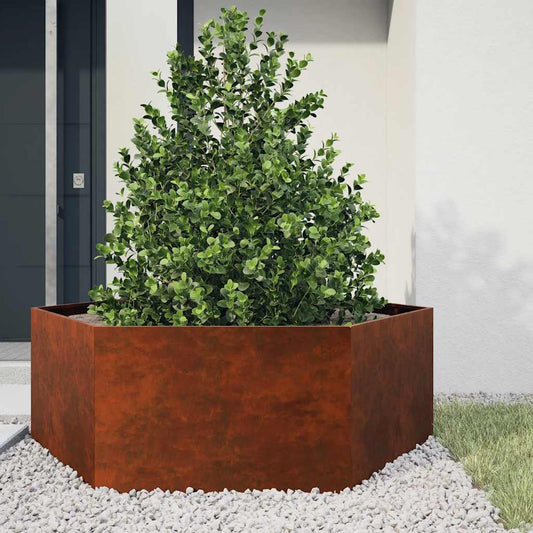 Corten Steel Planter 138x120cm Raised Garden Bed | HomeAndLiving