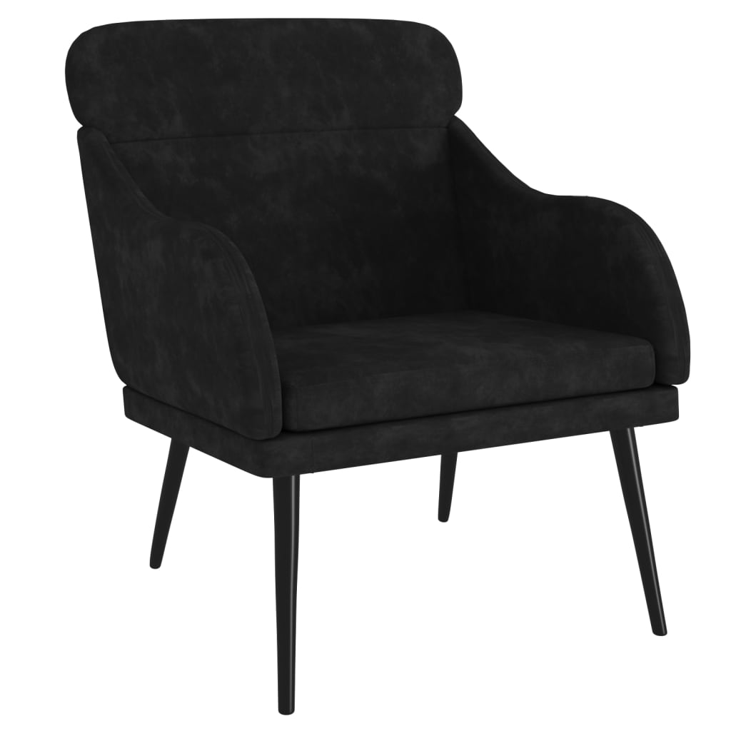 Armchair Black Velvet