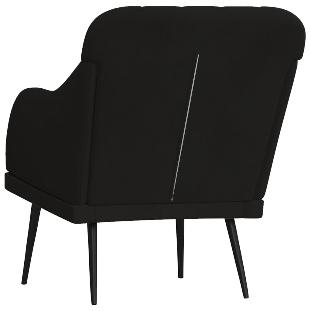 Armchair Black Velvet