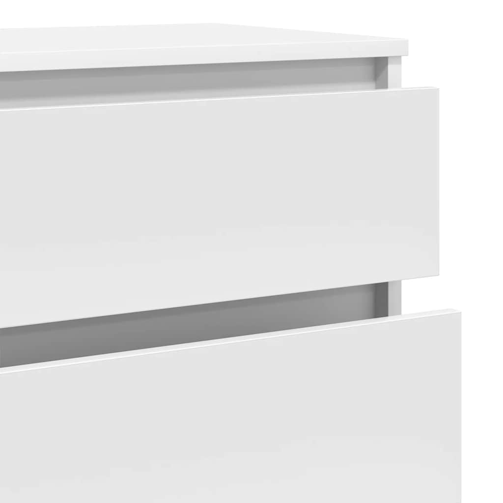 5 Drawer Cabinet White Engineered Wood | HomeAndLiving
