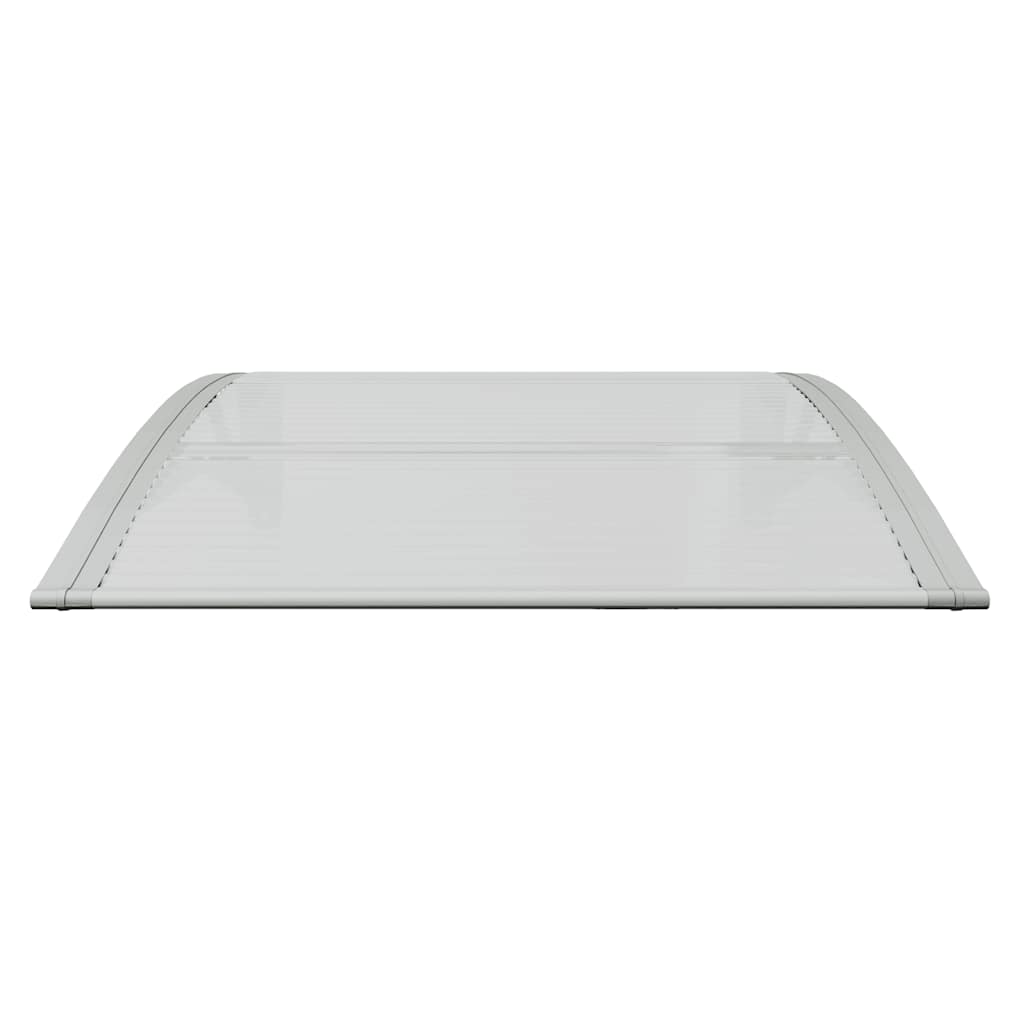 Modern Door Canopy Grey and Transparent Polycarbonate