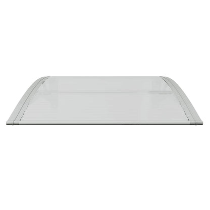 Modern Door Canopy Grey and Transparent Polycarbonate