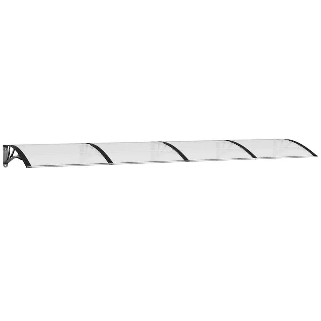 Heavy-duty Door Canopy Black Polycarbonate