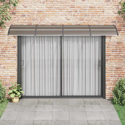 Heavy-duty Door Canopy Black Polycarbonate