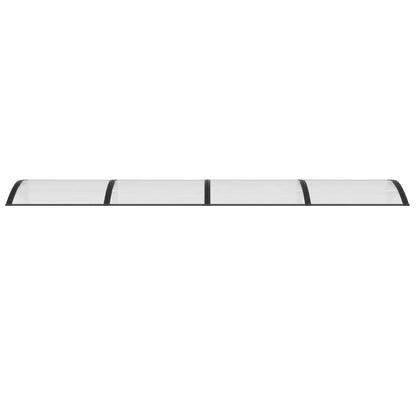 Heavy-duty Door Canopy Black Polycarbonate
