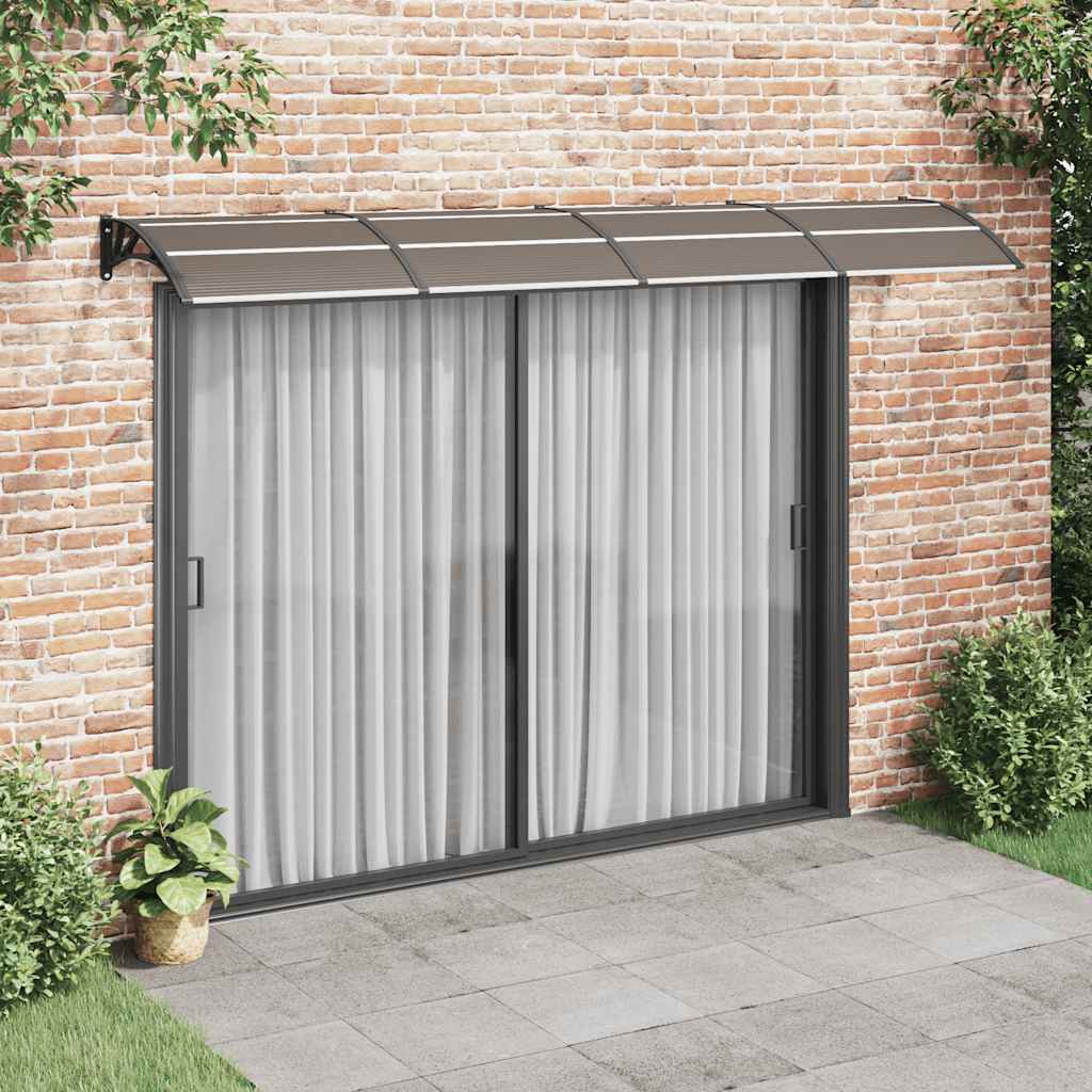 Heavy-duty Door Canopy Black Polycarbonate