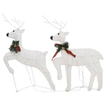 Christmas Reindeers 6 pcs White 120 LEDs