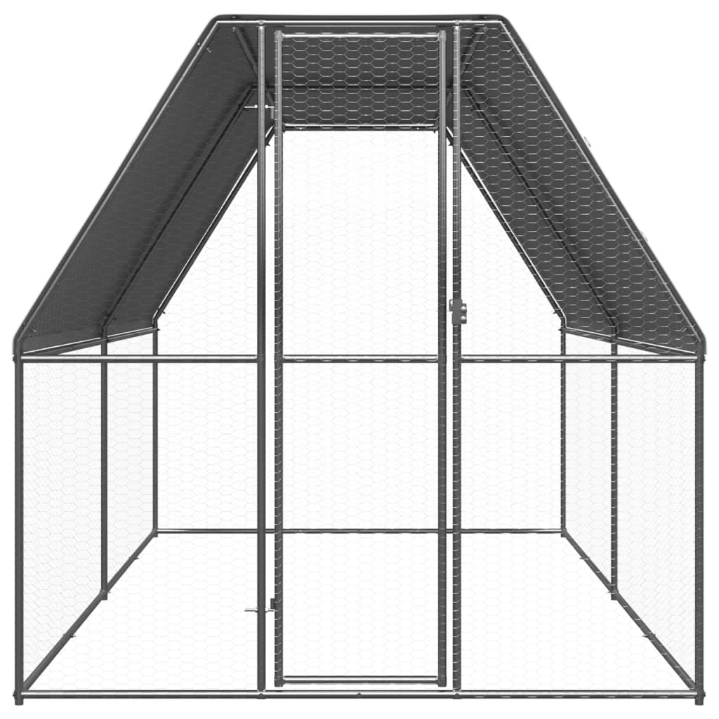 Galvanised Steel Chicken Cage 2x4x2m Outdoor | HomeAndLiving
