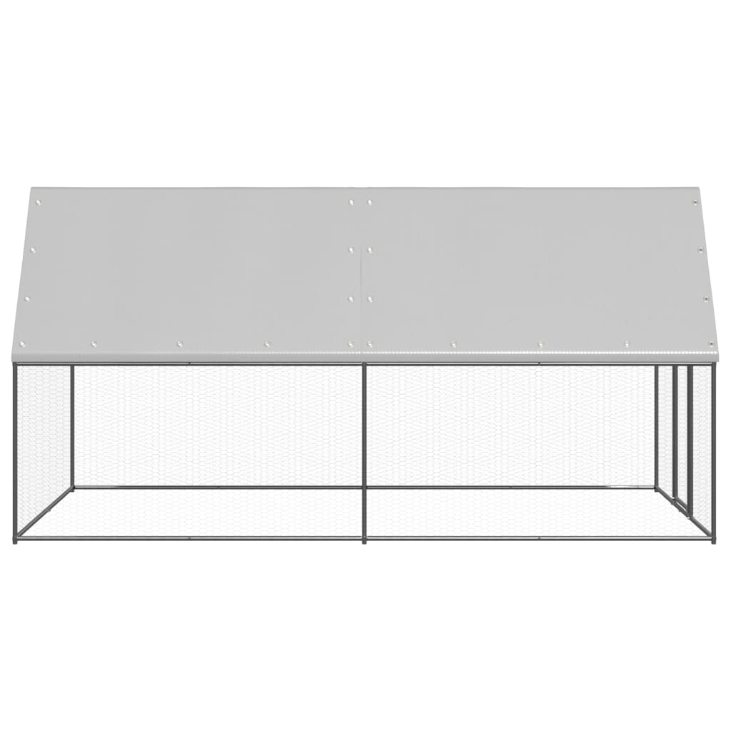 Galvanised Steel Chicken Cage 2x4x2m Outdoor | HomeAndLiving