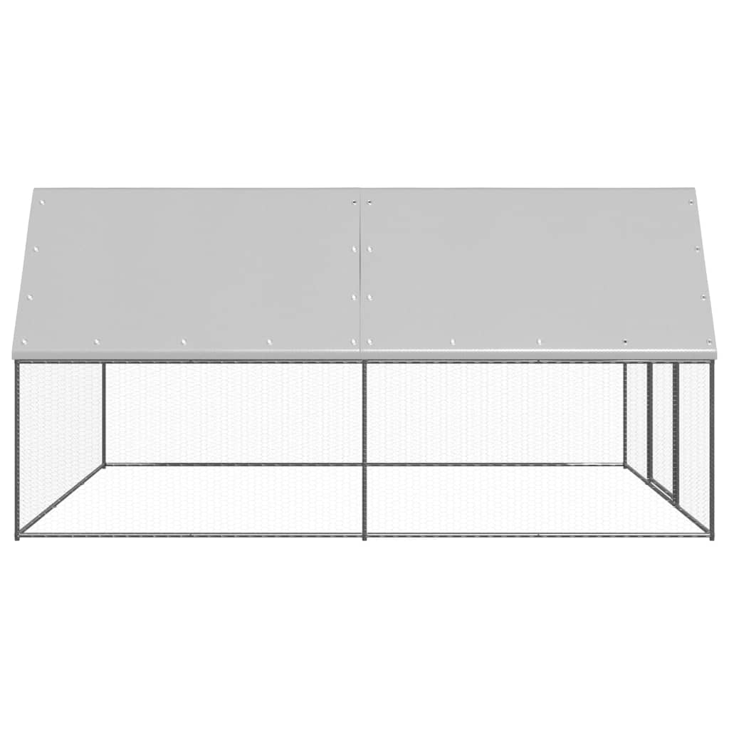Large Chicken Coop Run 3x4x2m Galvanised Steel | HomeAndLiving