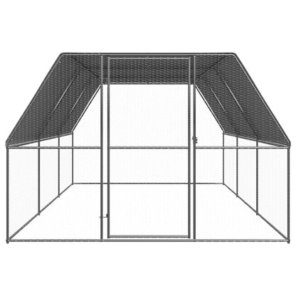 Large Chicken Run 3x6x2m Galvanised Steel | HomeAndLiving