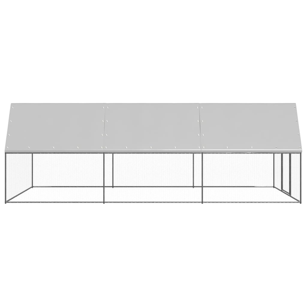 Large Chicken Run 3x6x2m Galvanised Steel | HomeAndLiving