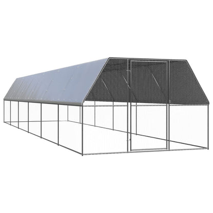 Large Chicken Cage Galvanised Steel 3x12x2m | HomeAndLiving