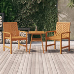Durable Garden Dining Chairs 2 pcs Patio Setup Garden Leisure