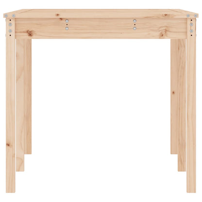 Timber Haven: Solid Pine Wood Garden Table for Natural Outdoor Charm