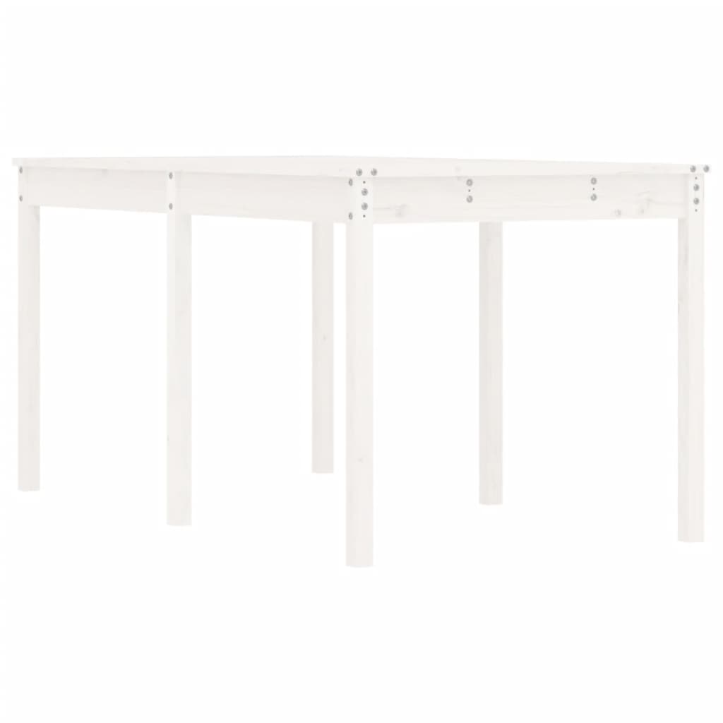 Timber Haven: Solid Pine Wood Garden Table for Natural Outdoor Charm