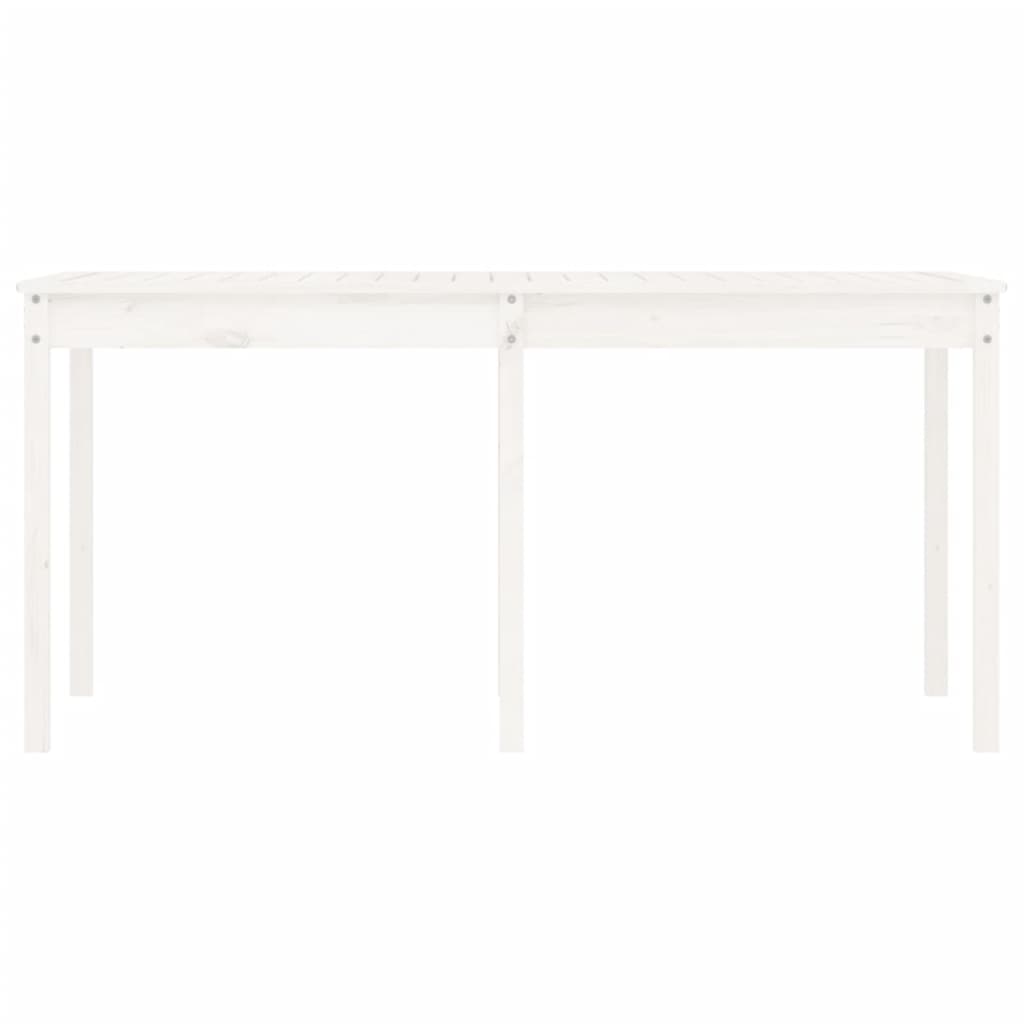 Timber Haven: Solid Pine Wood Garden Table for Natural Outdoor Charm