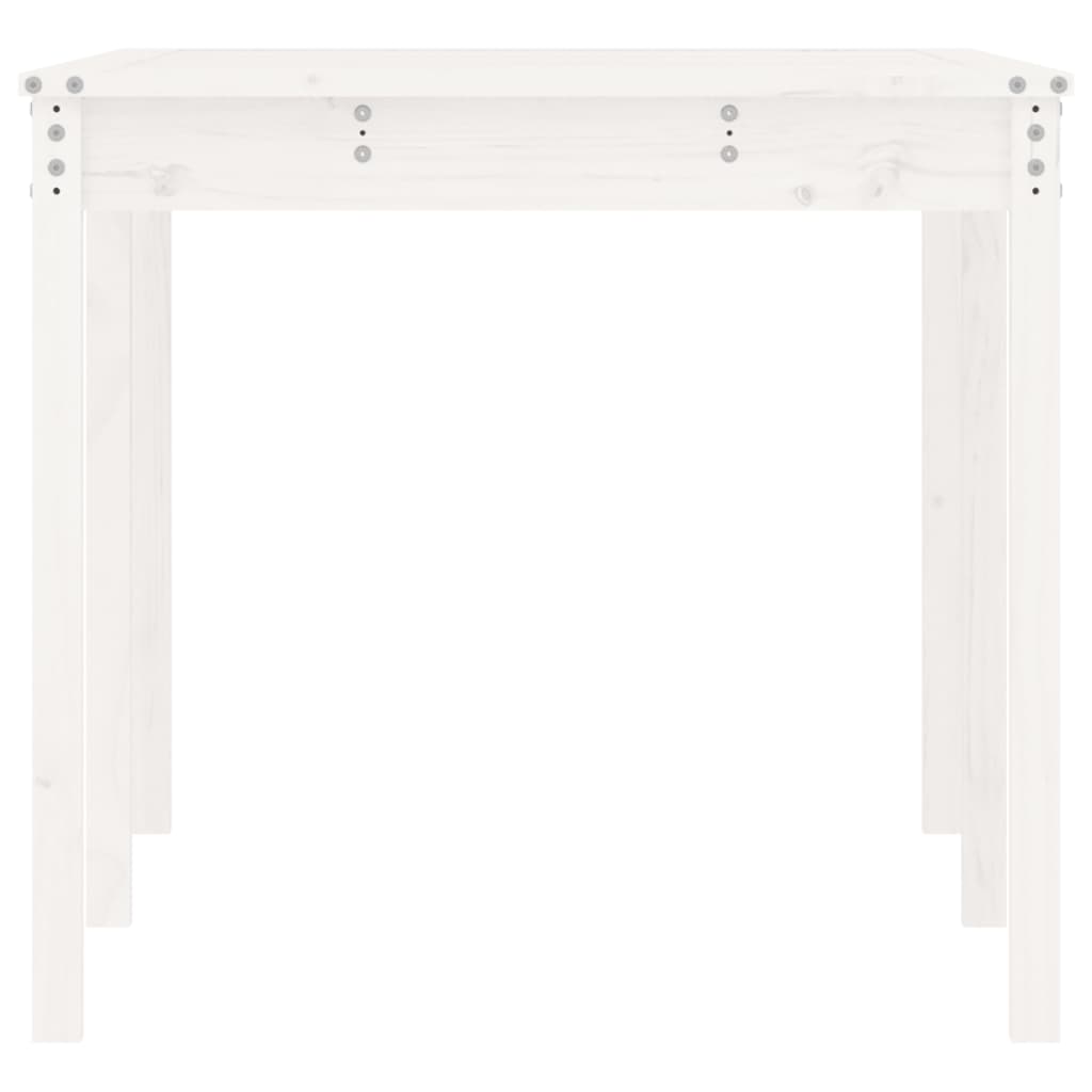 Timber Haven: Solid Pine Wood Garden Table for Natural Outdoor Charm