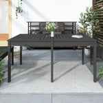 Timber Haven: Solid Pine Wood Garden Table for Natural Outdoor Charm