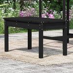 Pine Noir: Black Solid Wood Garden Bench