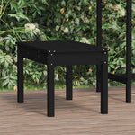 Pine Noir: Black Solid Wood Garden Bench