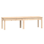 Pine Serenity: 2-Seater Solid Wood Garden Bench