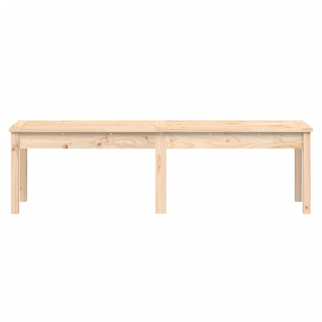 Pine Serenity: 2-Seater Solid Wood Garden Bench
