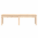 Pine Serenity: 2-Seater Solid Wood Garden Bench