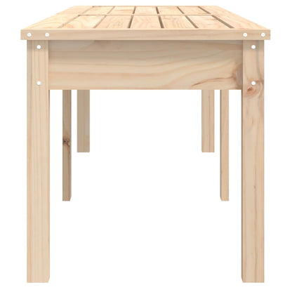 Pine Serenity: 2-Seater Solid Wood Garden Bench