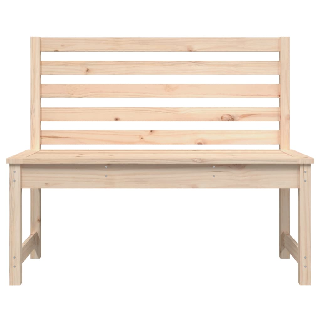 Pine Serene: Classic Solid Wood Garden Bench