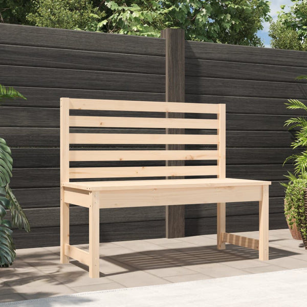  Pine Serene: Classic Solid Wood Garden Bench