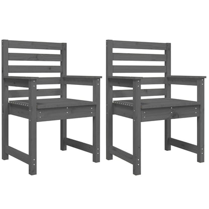 Twin Pine Wood Garden Chairs