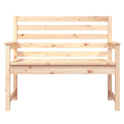 Pine Essence: Timeless Solid Wood Garden Bench