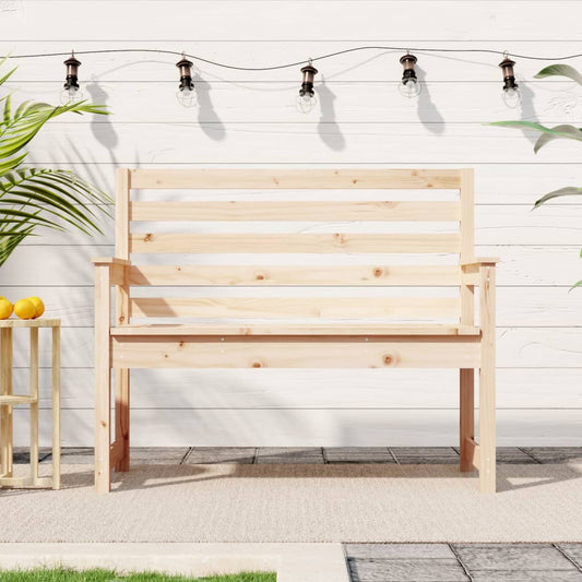 Pine Essence: Timeless Solid Wood Garden Bench