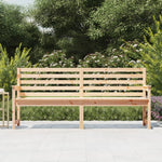 Rustic Pine Solid Wood Garden Bench