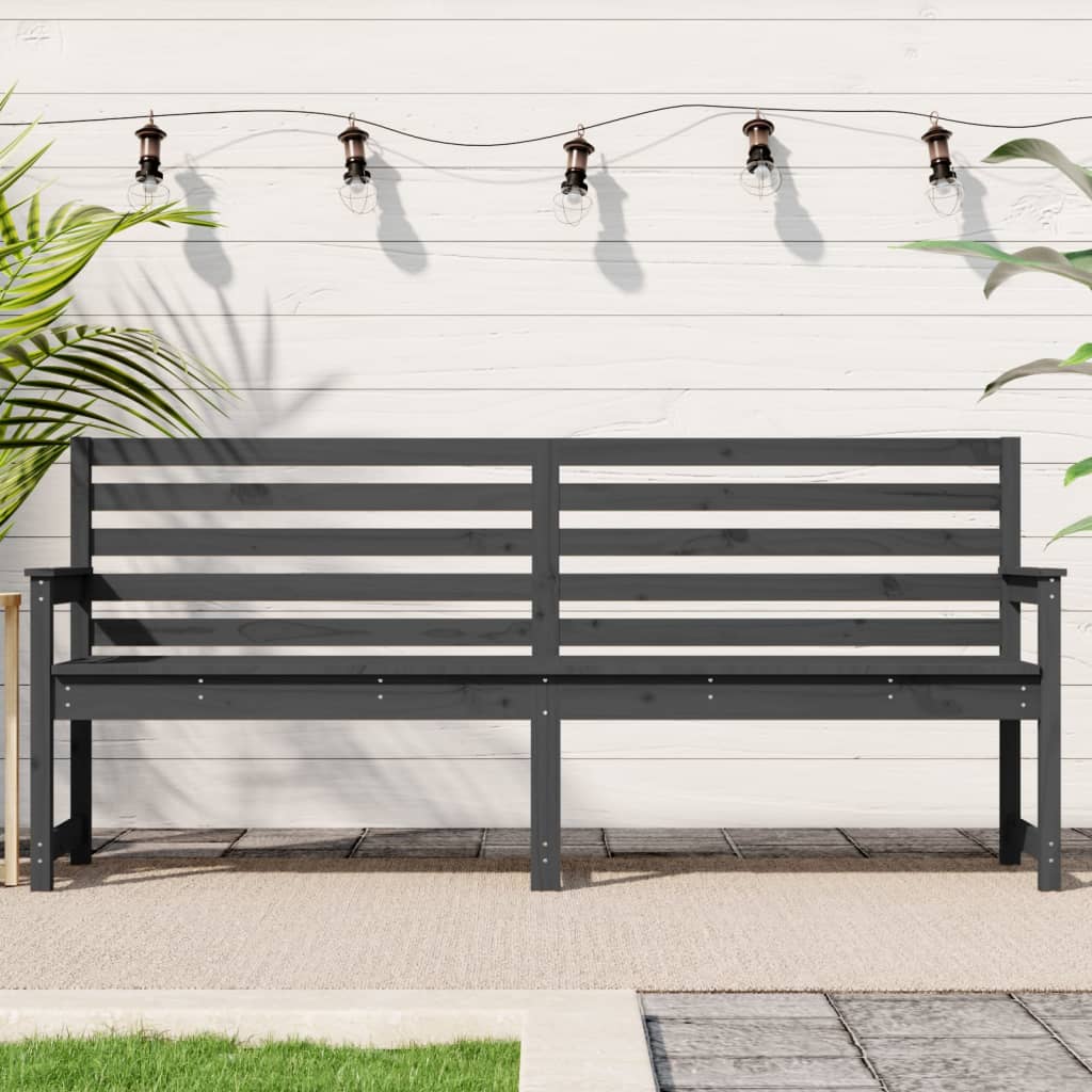 Rustic Pine Solid Wood Garden Bench