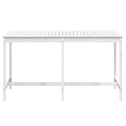 Pine's Whispers: Solid Wood Garden Table Echoing Nature's Beauty