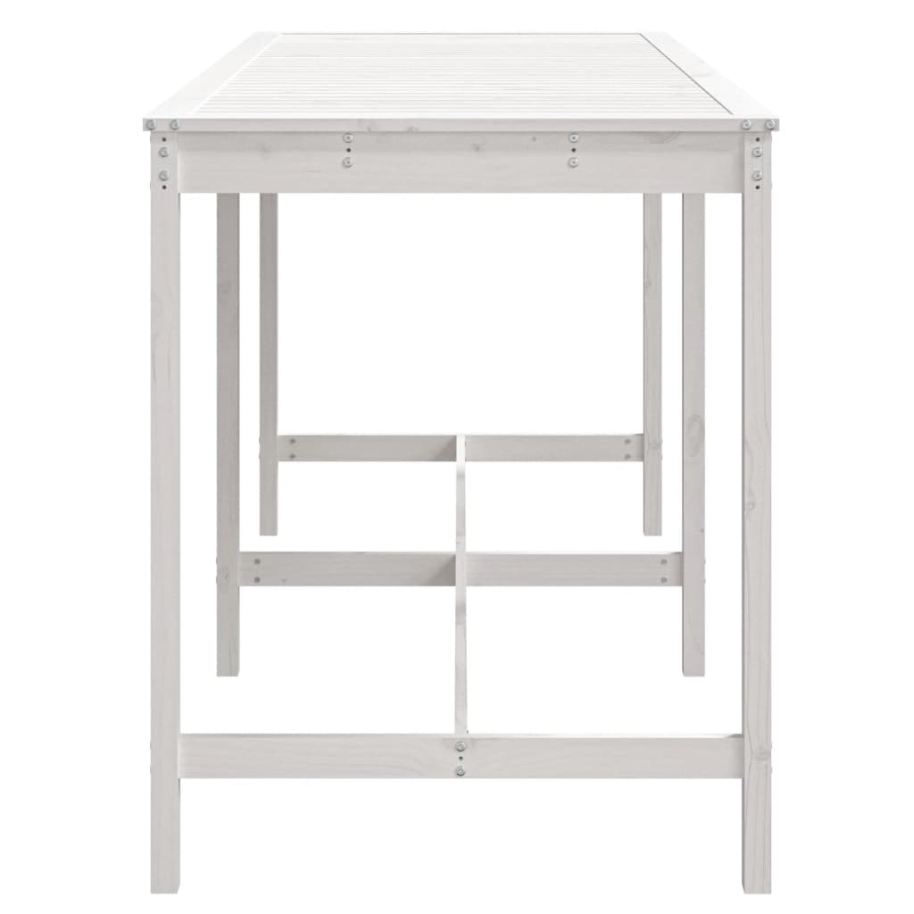 Pine's Whispers: Solid Wood Garden Table Echoing Nature's Beauty
