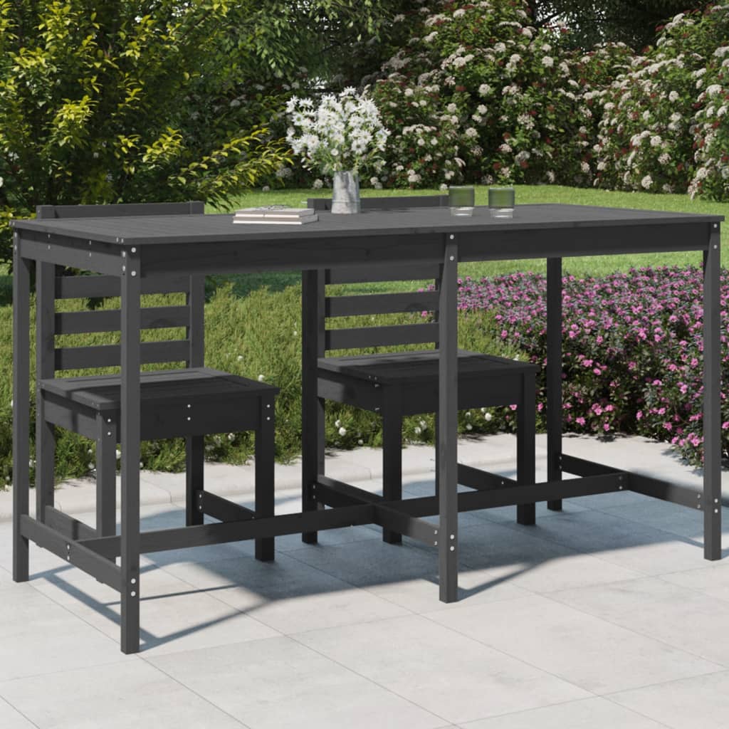 Pine's Whispers: Solid Wood Garden Table Echoing Nature's Beauty