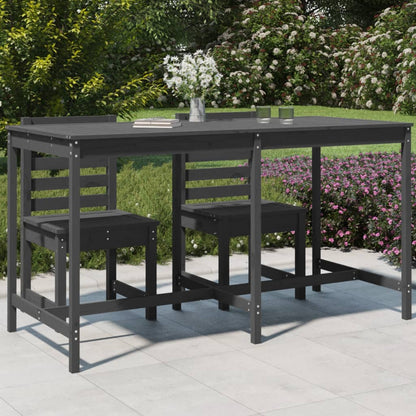 Pine's Whispers: Solid Wood Garden Table Echoing Nature's Beauty