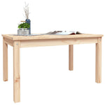 Pine Majesty Unveiled: Solid Wood Garden Table Embracing Natural Beauty