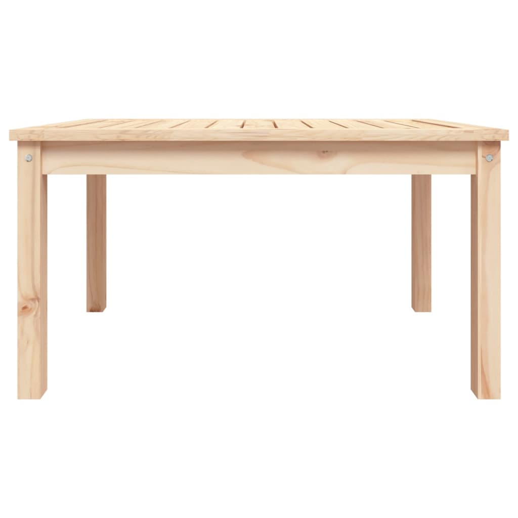 Pine Majesty Unveiled: Solid Wood Garden Table Embracing Natural Beauty