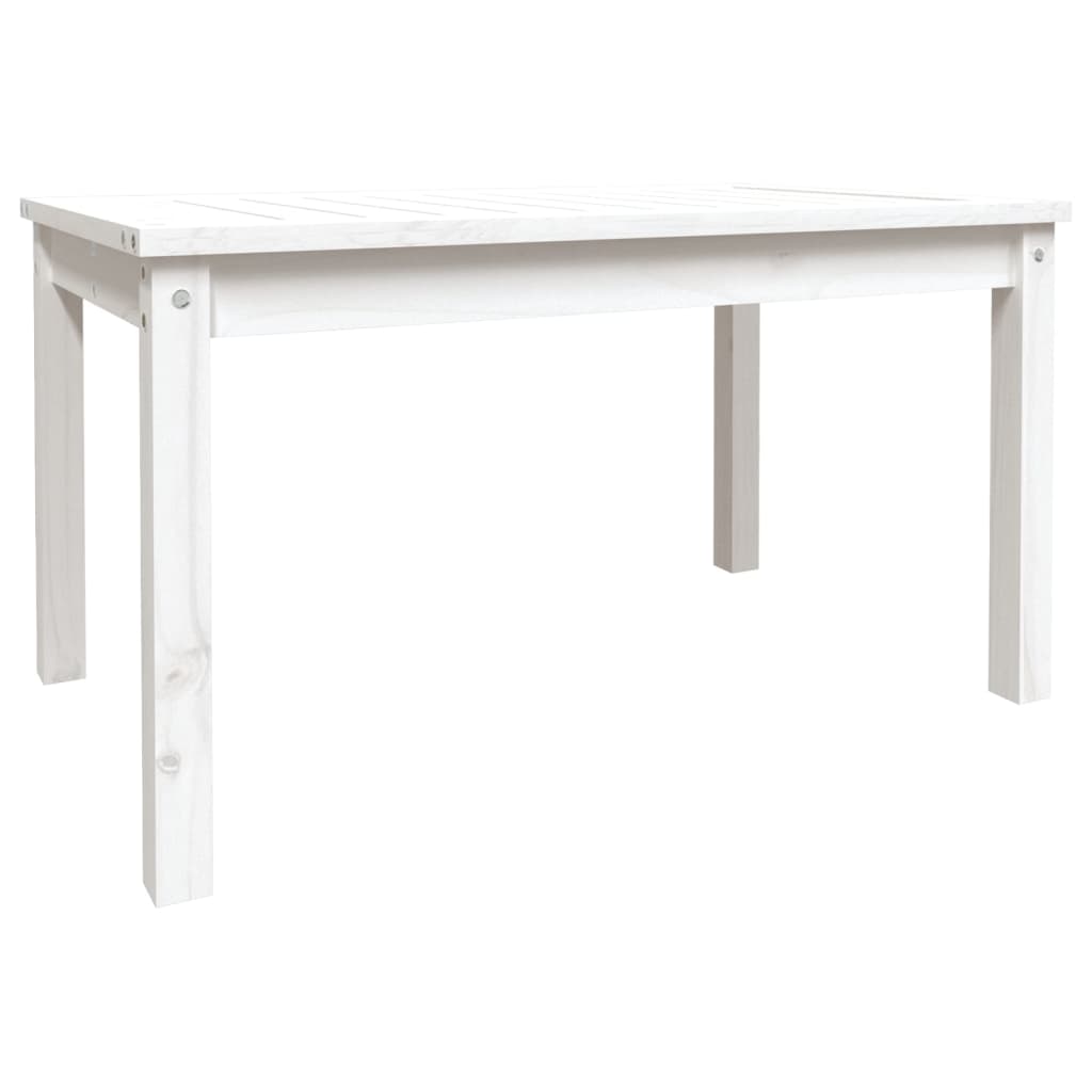 Pine Majesty Unveiled: Solid Wood Garden Table Embracing Natural Beauty
