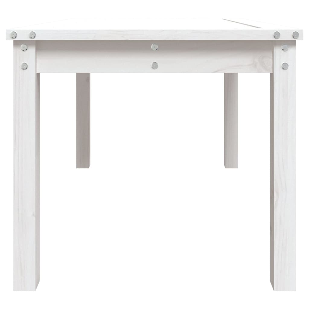 Pine Majesty Unveiled: Solid Wood Garden Table Embracing Natural Beauty