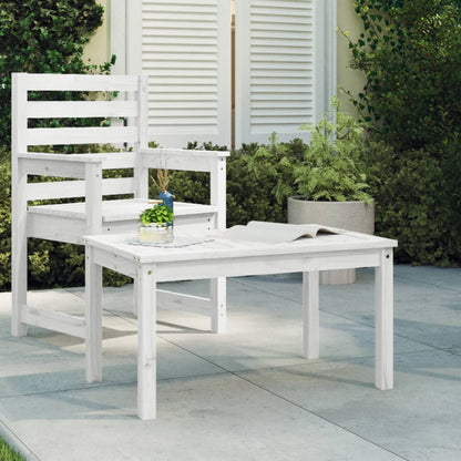 Pine Majesty Unveiled: Solid Wood Garden Table Embracing Natural Beauty