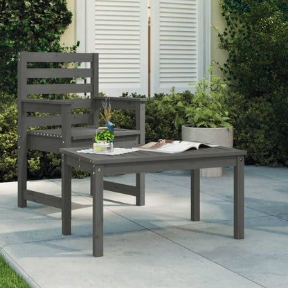 Pine Majesty Unveiled: Solid Wood Garden Table Embracing Natural Beauty