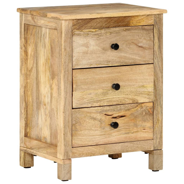  Mango Wood Bedside Cabinet: Rustic Charm for Your Bedroom