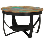 Rustic Brew: Reclaimed Wood and Iron Coffee Table