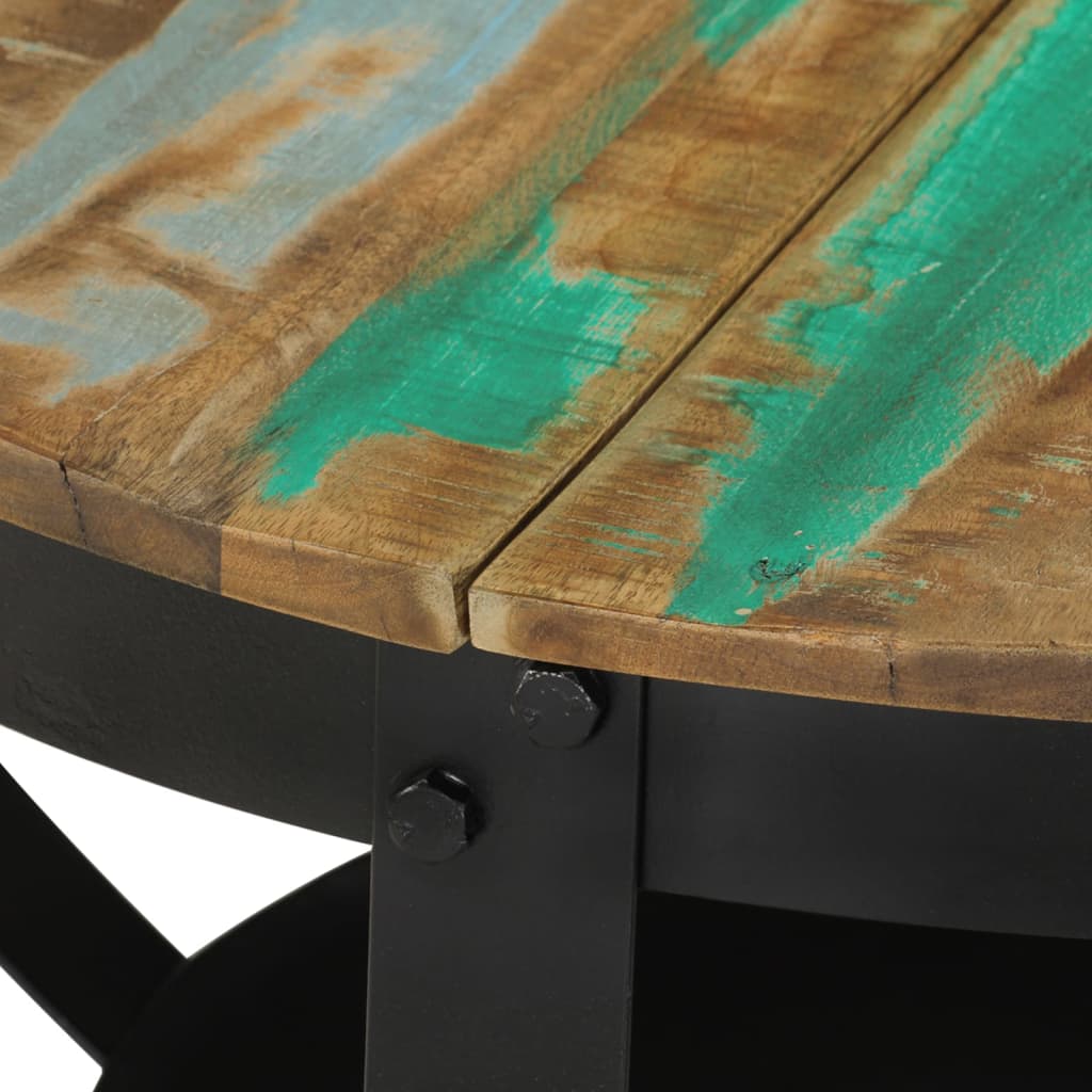 Rustic Brew: Reclaimed Wood and Iron Coffee Table